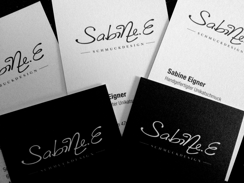 Layout für Visitenkarte Sabine.E